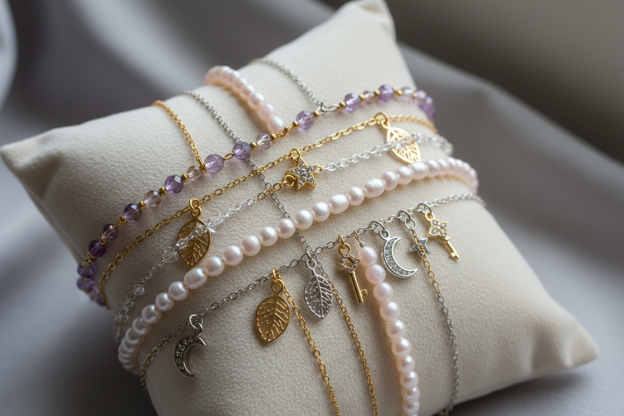 POR FAVOR CREA UNA IMAGEN DE PULSERAS